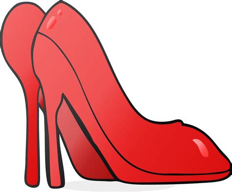 cartoon high heel shoe